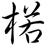 楉: Semi-Kursivschrift