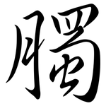 臅: Semi-Kursivschrift