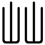 屾: Gerundet