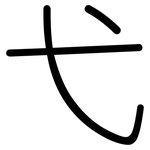 弋: Gerundet 弋: Gerundet