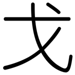 戈: Gerundet 戈: Gerundet