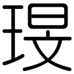琝: Gerundet 琝: Gerundet