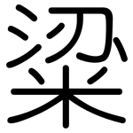 粱: Gerundet
