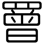罾: Gerundet