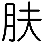 肤: Gerundet