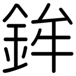 鉾: Gerundet