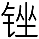 锉: Gerundet