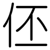 伾: Gerundet