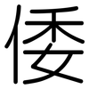 倭: Gerundet