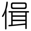 偮: Gerundet 偮: Gerundet