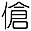 傖: Gerundet