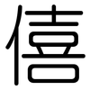 僖: Gerundet