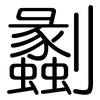 劙: Gerundet