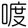 喥: Gerundet