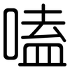 嗑: Gerundet