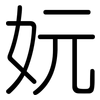 妧: Gerundet 妧: Gerundet