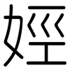 娙: Gerundet