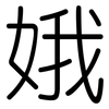 娥: Gerundet