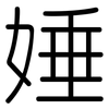 娷: Gerundet 娷: Gerundet
