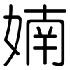 婻: Gerundet 婻: Gerundet