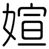 媗: Gerundet 媗: Gerundet