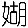 媩: Gerundet 媩: Gerundet
