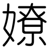 嫽: Gerundet