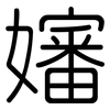 嬸: Gerundet
