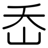 岙: Gerundet