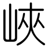 峽: Gerundet