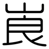 崀: Gerundet