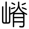 嵴: Gerundet