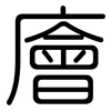 廥: Gerundet