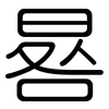 晷: Gerundet