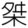 桀: Gerundet