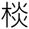 棪: Gerundet 棪: Gerundet