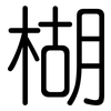 楜: Gerundet