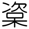 楶: Gerundet