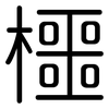 櫮: Gerundet
