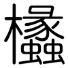 欚: Gerundet 欚: Gerundet