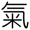 氣: Gerundet