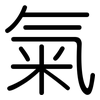 氣: Gerundet