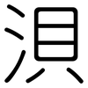 浿: Gerundet