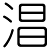 淐: Gerundet 淐: Gerundet