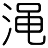 渑: Gerundet