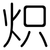 炽: Gerundet