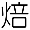 焙: Gerundet