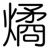 燏: Gerundet