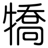 犞: Gerundet 犞: Gerundet