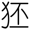 狉: Gerundet